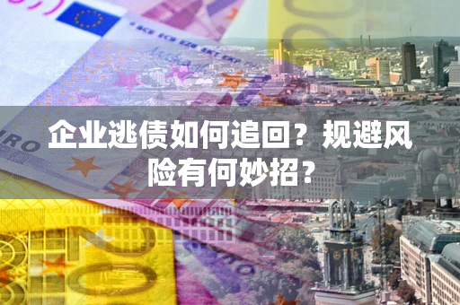 武汉企业逃债如何追回？规避风险有何妙招？