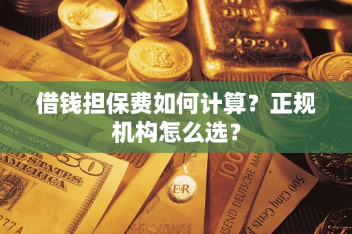 武汉借钱担保费如何计算？正规机构怎么选？