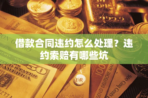 武汉借款合同违约怎么处理？违约索赔有哪些坑