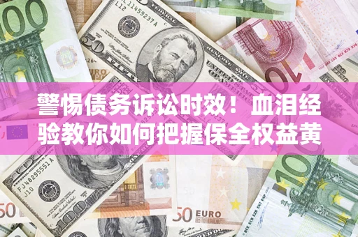 武汉警惕债务诉讼时效！血泪经验教你如何把握保全权益黄金期