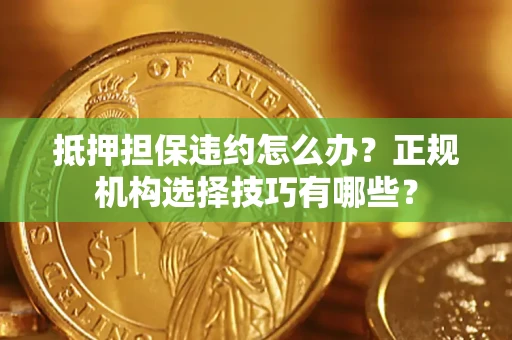 武汉抵押担保违约怎么办？正规机构选择技巧有哪些？
