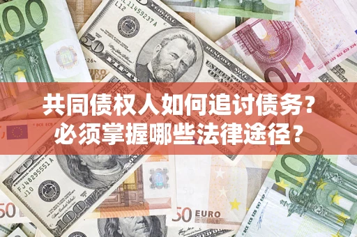 武汉共同债权人如何追讨债务？必须掌握哪些法律途径？