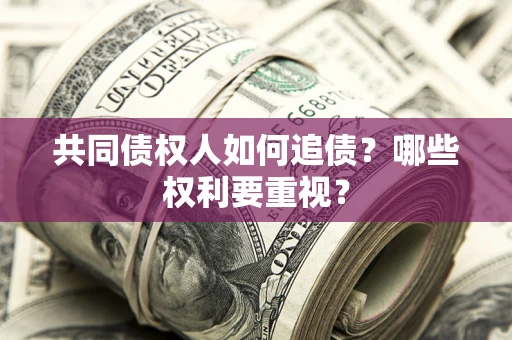 武汉共同债权人如何追债？哪些权利要重视？