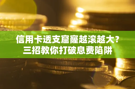 武汉信用卡透支窟窿越滚越大？三招教你打破息费陷阱