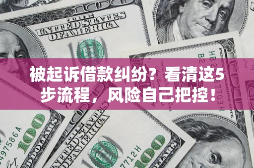 武汉被起诉借款纠纷？看清这5步流程，风险自己把控！