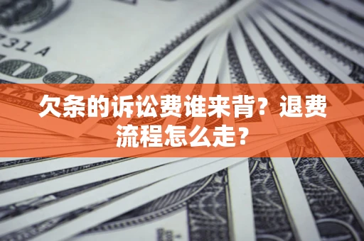武汉欠条的诉讼费谁来背？退费流程怎么走？