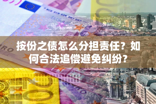 武汉按份之债怎么分担责任？如何合法追偿避免纠纷？