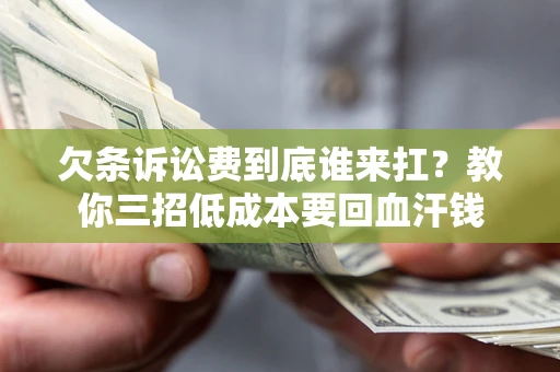 武汉欠条诉讼费到底谁来扛？教你三招低成本要回血汗钱